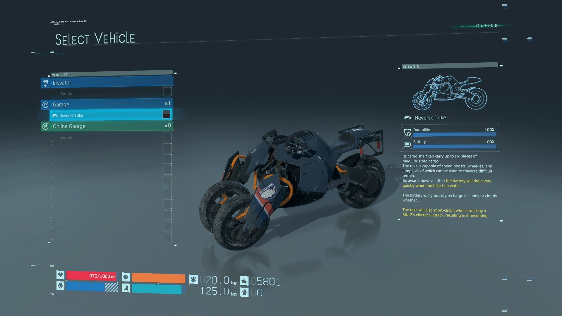 Death Stranding Bike How to Unlock the Reverse Trike VG247